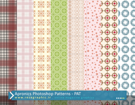 مجموعه پترن فتوشاپ - Apronics Patterns | رضاگرافیک